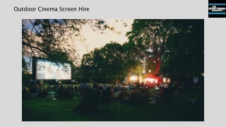 Outdoor Cinema Screen Hire