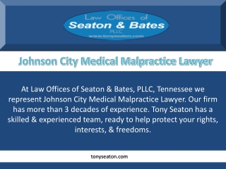 Johnson City Medical Malpractice Lawyer