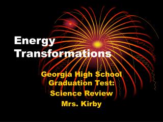 Energy Transformations