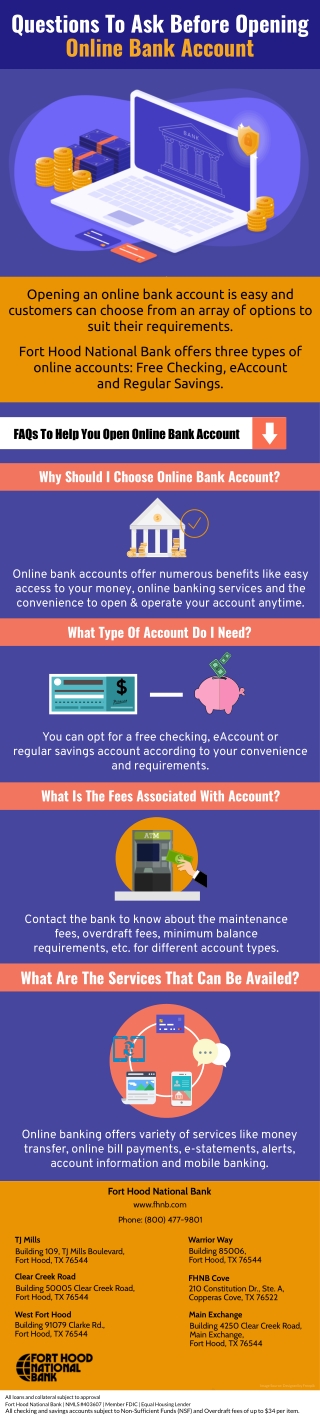 Questions To Ask Before Opening Online Bank Account