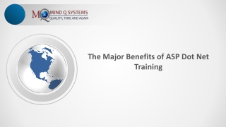 The Major Benefits of ASP Dot Net Training