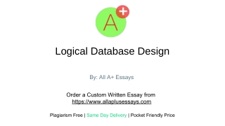 Logical database design