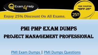 PMP Dumps Question and Answers - Pass PMI PMP Exam with Exam4Help