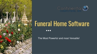 Funeral home software - Most powerful