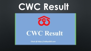 Check CWC Result 2019 For 571 Exam @ cewacor.nic.in, Available Soon