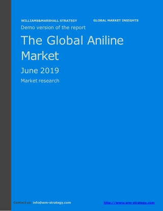 WMStrategy Demo The Global Aniline Market June 2019