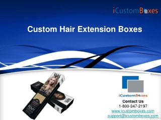 Custom Hair extension boxes by iCustomBoxes