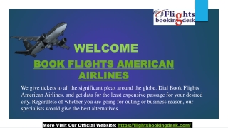 Call Our Experts and Book Flights American Airlines