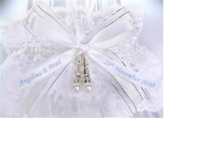 Bridal Add-on - Wedding Garter and A Pretty Tiara