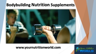 Bodybuilding Nutrition Supplements