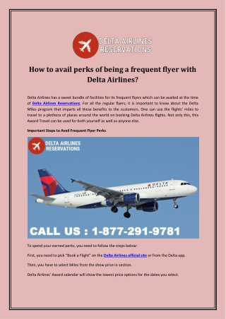 How to avail perks of being a frequent flyer with Delta Airlines