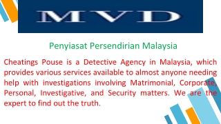 Penyiasat Persendirian Malaysia