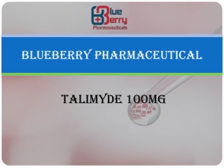 Talimyde 100 mg | Thalidomide | Blueberry pharmacaeuticals