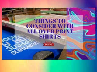 5 Things to Consider With all Over Print Shirts