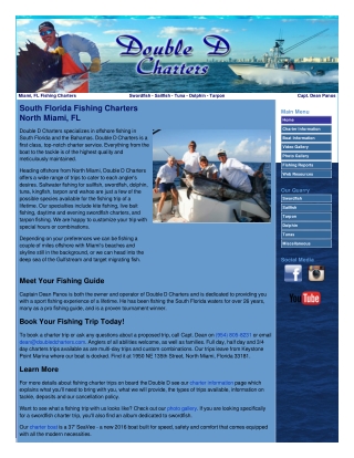 Miami fishing charters