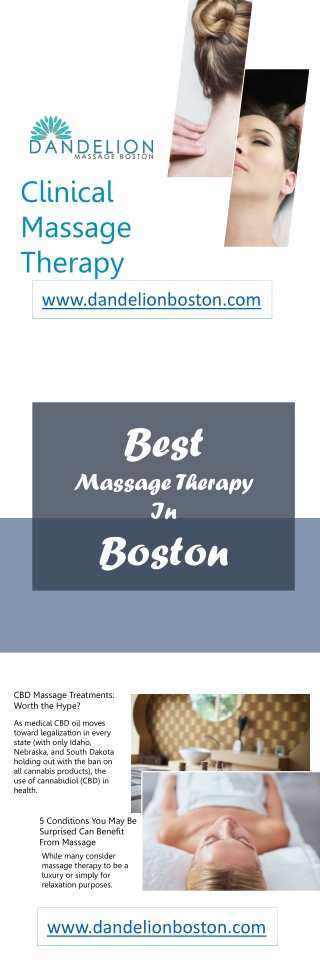 Best Massage Therapy in Boston