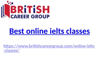 Best online ielts classes