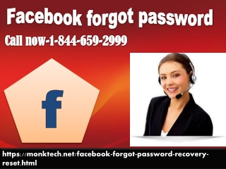 Facebook forgot password, fix it at 1-844-659-2999