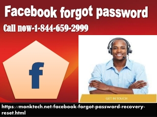 Facebook forgot password services, a synonym for password solutions 1-844-659-2999