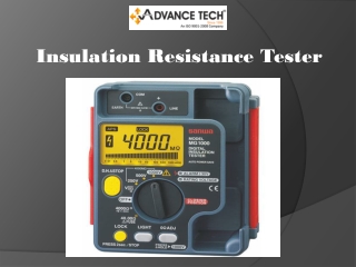Buy Insulation Resistance Tester at an Economical Rate