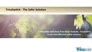 Safe Rooftop Solar Systems with Rapid Shutdown | Trina Solar