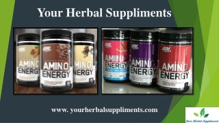 Amino Energy and Energy Supplements