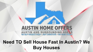 Sell My House Quick For Cash Austin - Austin Home Offers