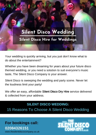 Silent Disco Wedding UK