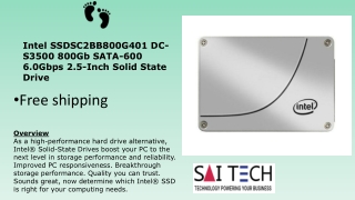 Intel SSDSC2BB800G401 DC-S3500 800Gb SATA-600 6.0Gbps 2.5-Inch Solid State Drive