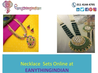 Neclace sets Online |Buy Neclace online at Eanythingindian