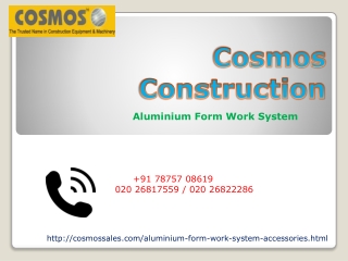 Aluminium Formwork System manufactures in pune|Aluminium Formwork System in pune|Cosmos