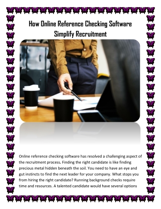 How Online Reference Checking Software Simplify Recruitment