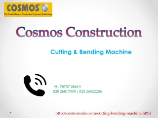 Cutting bending machine manufacturers in pune|Cutting bending machine suppliers in pune|Cosmos.