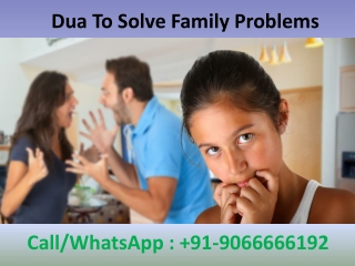 Dua To Solve Family Problems