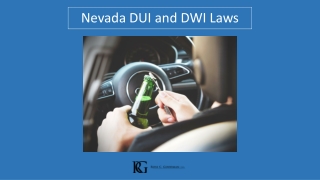 DUI and DWI Laws in Nevada