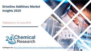 Driveline Additives Market Insights 2019