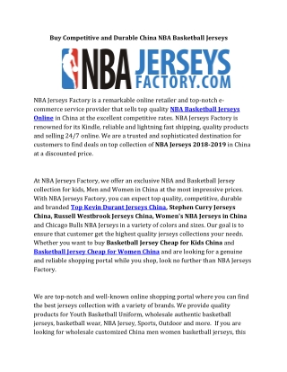 NBA Basketball Jerseys Online China