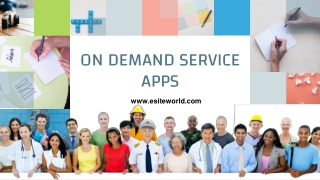 On Demand Service App