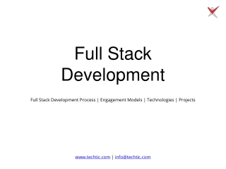 Leading Full Stack Development Company – Techtic Solutions Inc