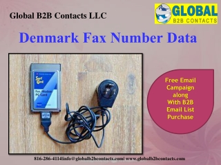 Denmark Fax Number Data