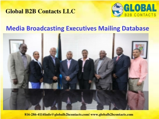 Media Broadcasting Executives Mailing Database