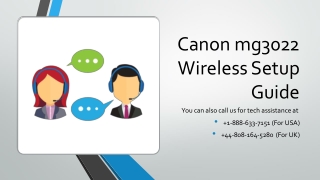 Canon mg3022 Wireless Setup Guide