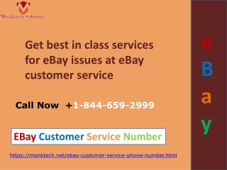 2.	Get best in class services for eBay issues at eBay customer service 1-844-659-2999