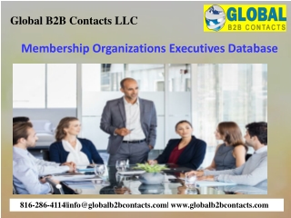 Membership Organizations Executives Database