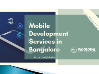 Mobile development Services in Bangalore