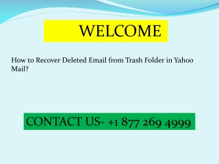 How to Recover Deleted Email from Trash Folder in Yahoo Mail