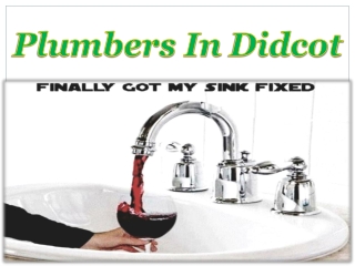 Plumbers in didcot