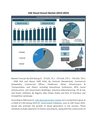 UAE Diesel Genset Market (2019-2025)