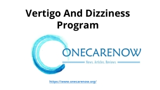 Vertigo And Dizziness Program