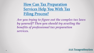 Tax Preparation Services in Penrith